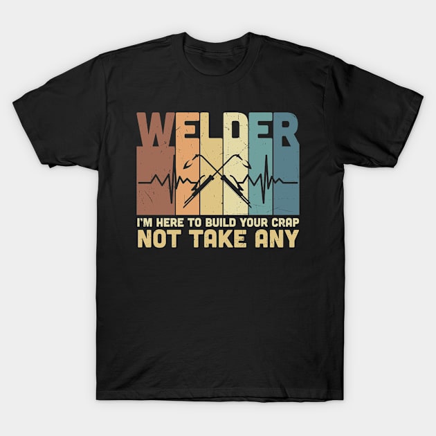 Welding specialist TIG MAG welder equipment accessories T-Shirt by schmomsen